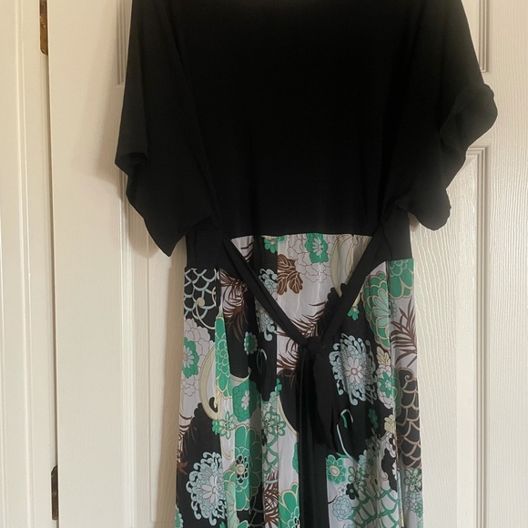 NWOT bisou bisou long drape dress 16 - Picture 4 of 15